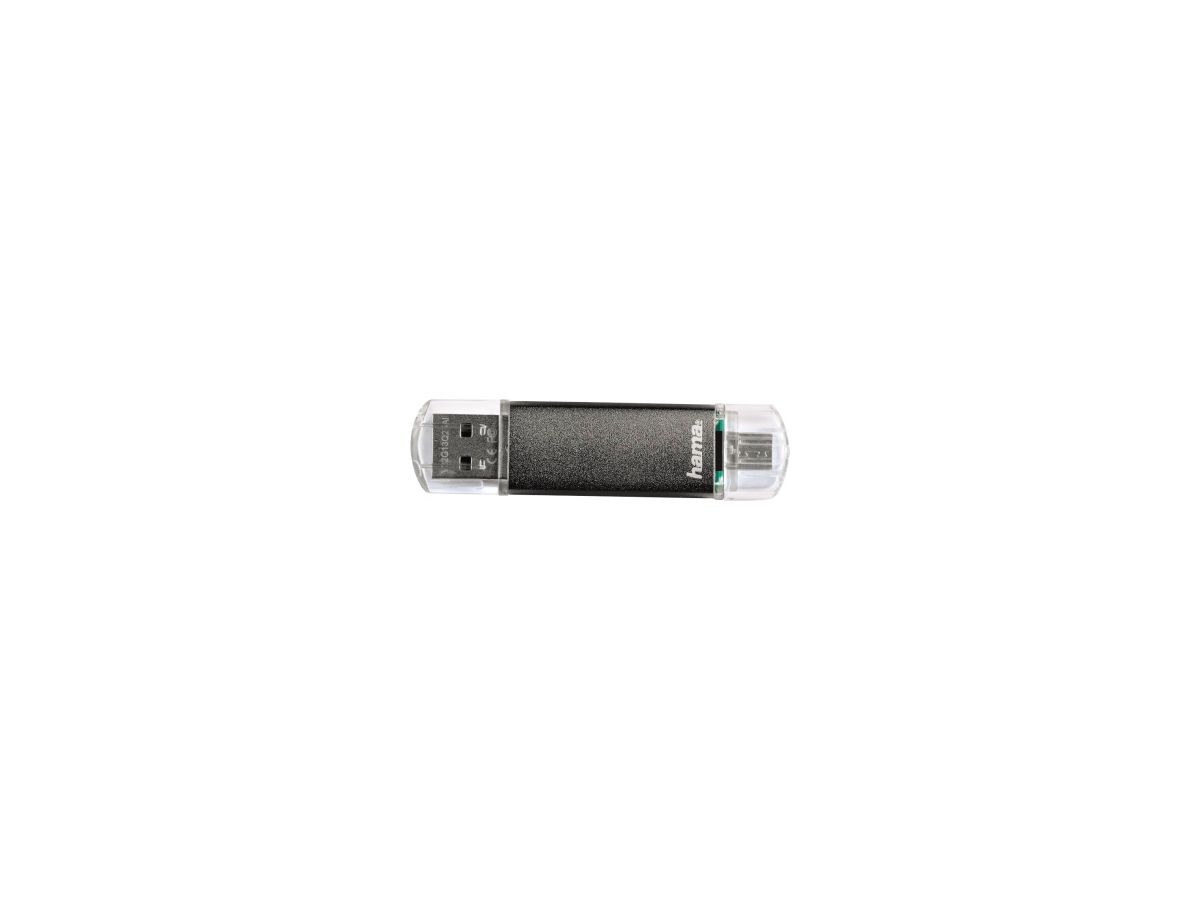 Hama USB-Stick FlashPen Laeta Twin 00123926 64GB 10MB/s USB 2.0 grau