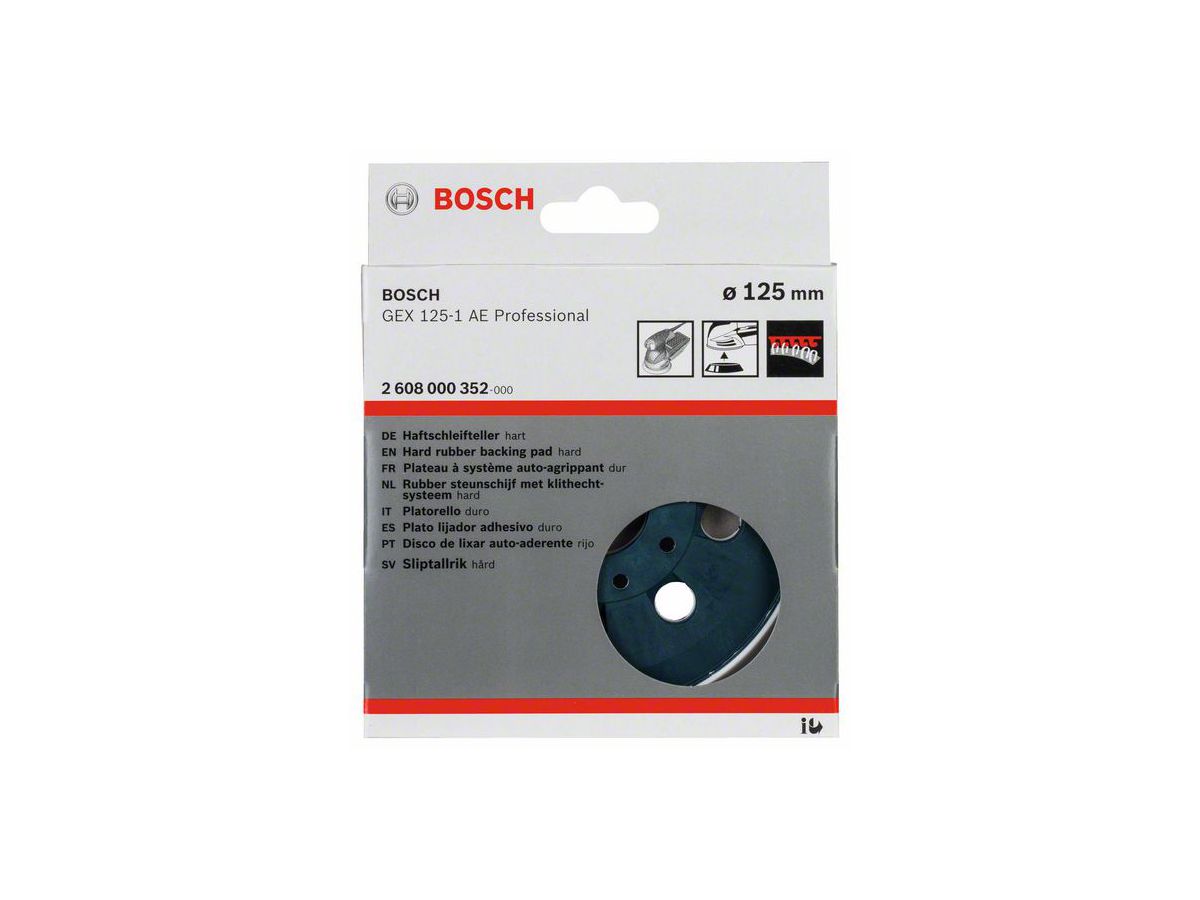 BOSCH Schleifteller hart, 125 mm, für GEX 125-1 AE Professional