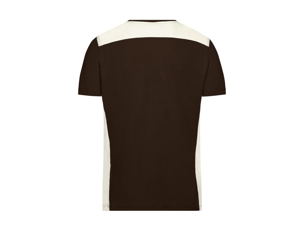 JN Herren Workwear  T-Shirt JN860 brown/stone, Größe 6XL