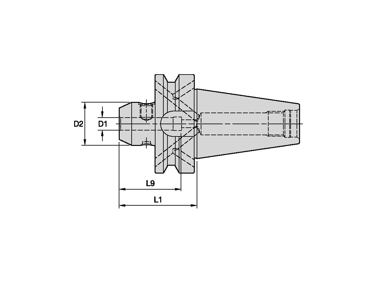 ERICKSON BT40BEM10063M FRAESERSPANNFUTTER EM BT40B 10