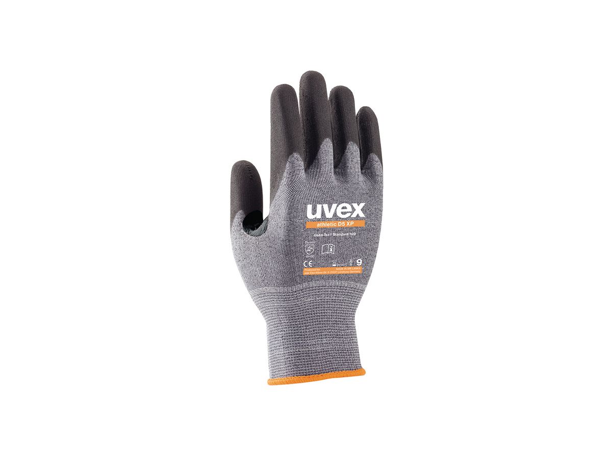 UVEX Schnittsch.-Handschuh athletic D5XP Nitrilschaum gr/schw, 6003.0