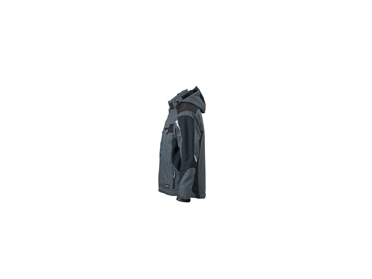 JN Craftsmen Softshell Jacket JN824 100%PES, carbon/black, Größe M