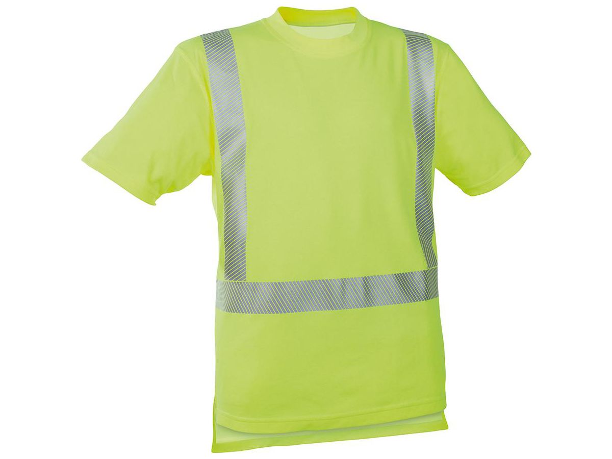Warn-T-Shirt leuchtgelb, Gr. 2XL