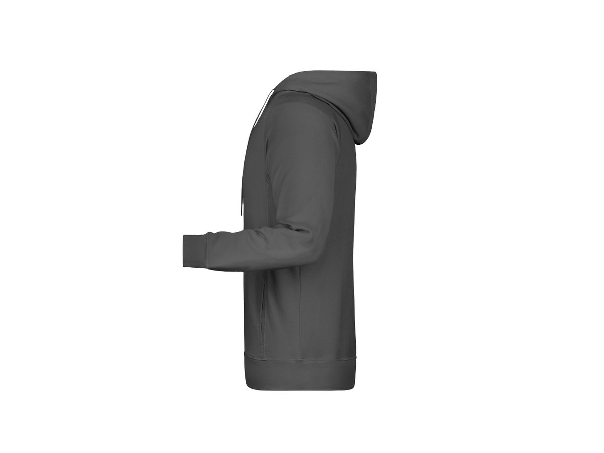 JN Men's Hoody 8024 graphite, Größe 3XL