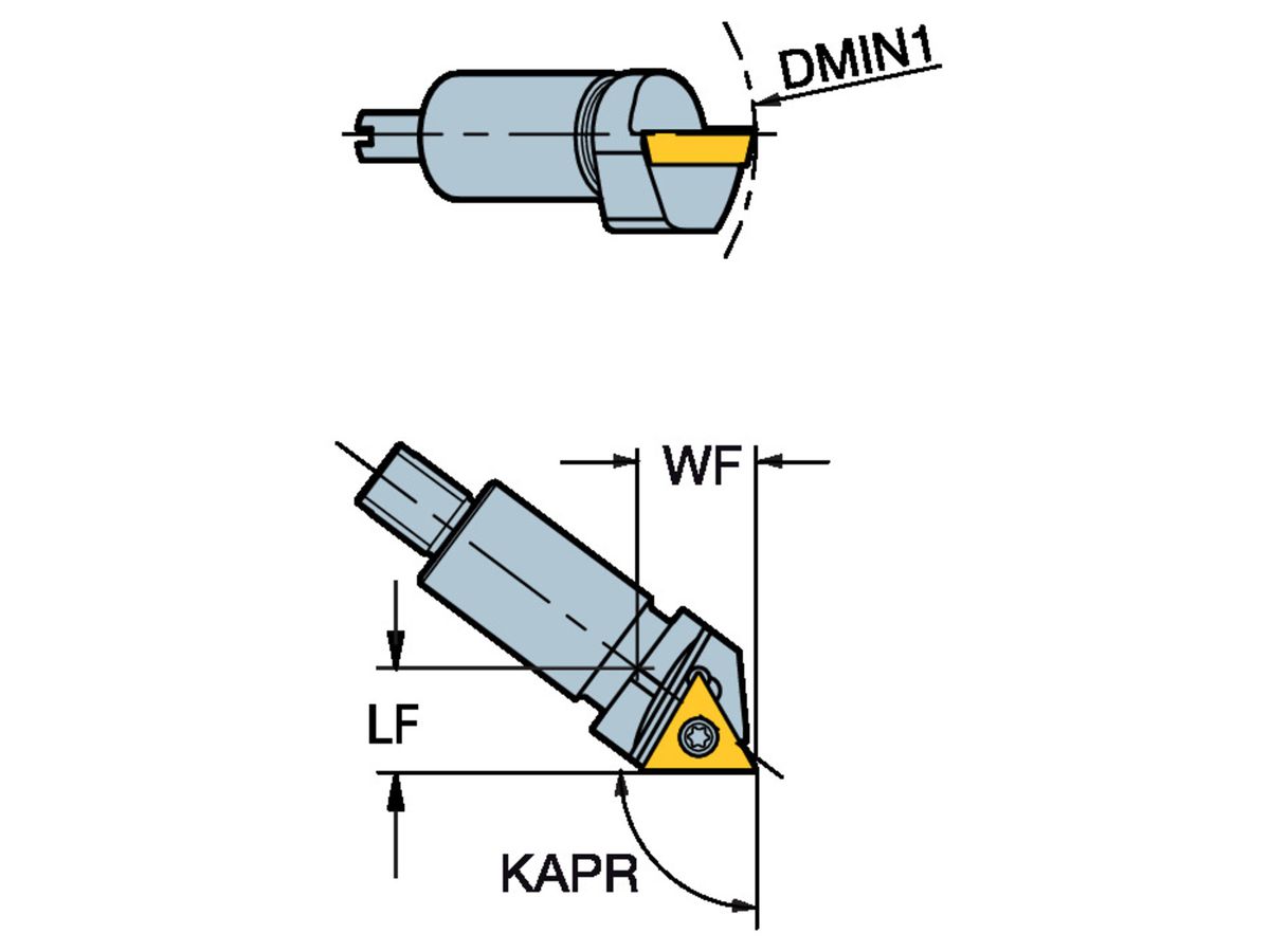 COROMANT Einbauhalter für Feinaufbohrwerkzeuge L148D-33-1103