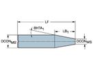 COROMANT Zylinderschaft für Coromant EH Adapter AE20-A25-CE-080