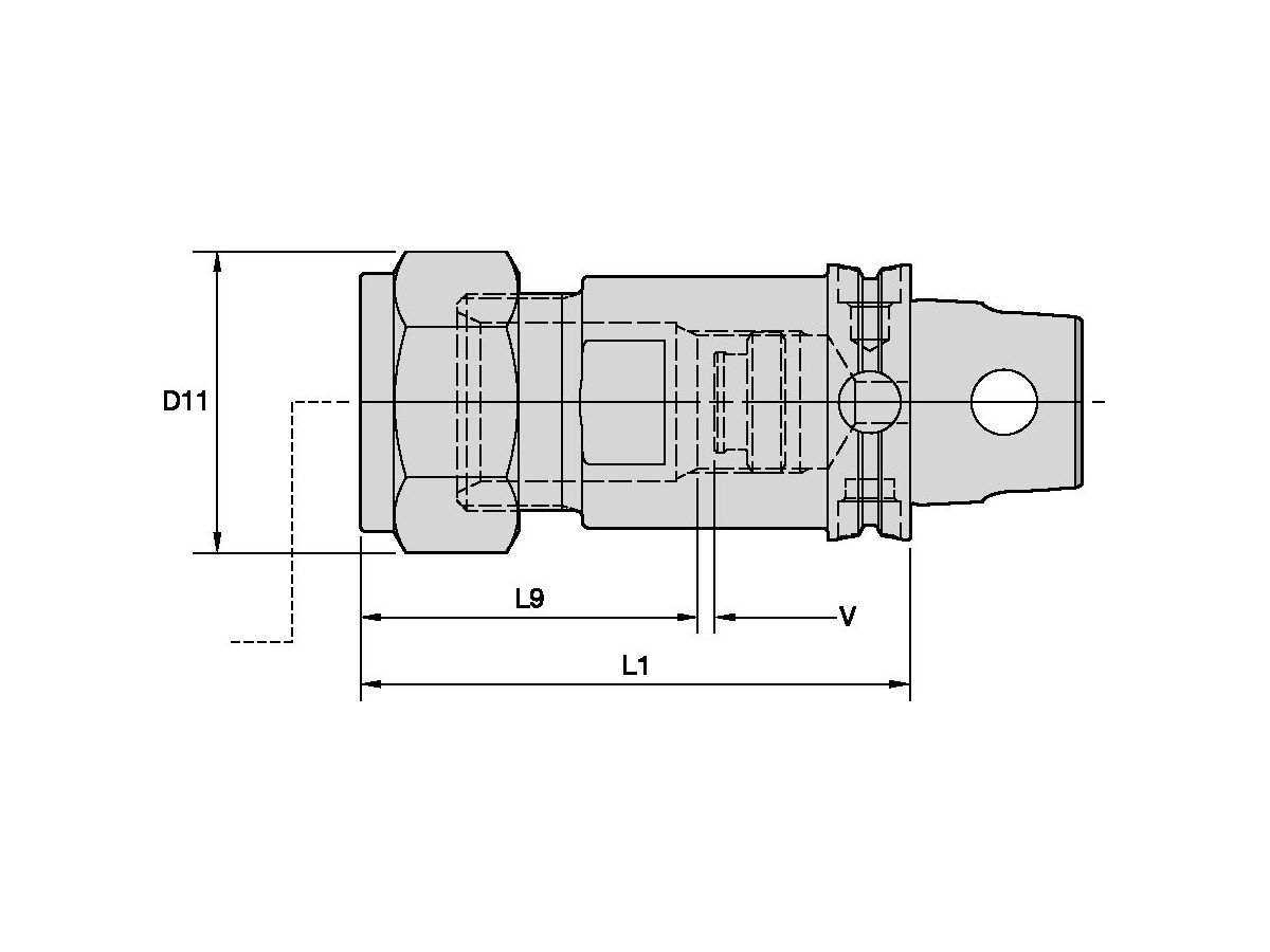 ERICKSON LNA208M SPANNMUTTER LNA