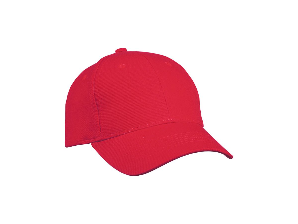 mb 6 Panel Cap Heavy Cotton MB091 100%BW, red, Größe one size
