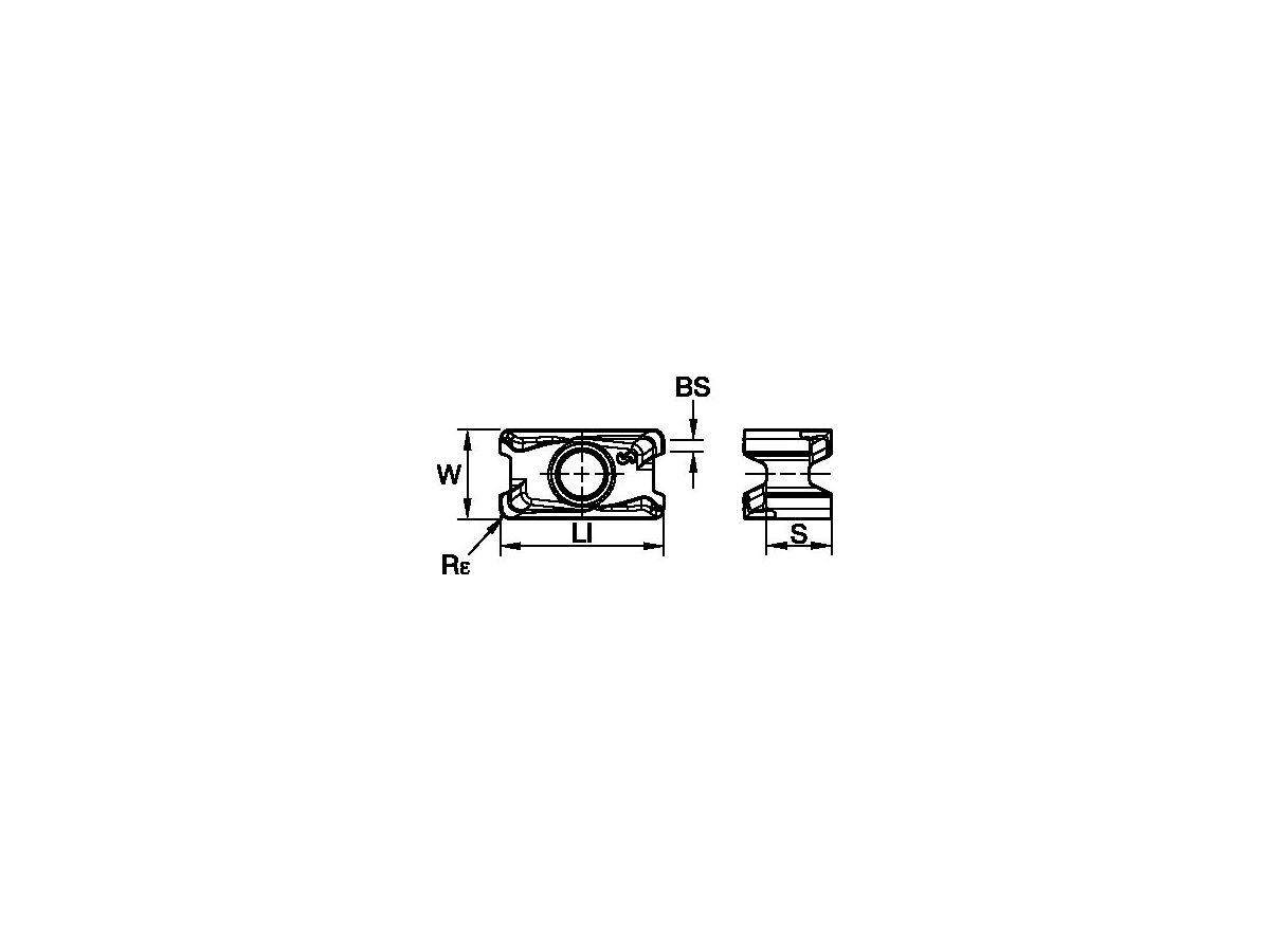 KENNAMETAL LNGU110404SRGEKC522M MILL 4-11 R0.4 INSERT SGE GEOMETRY