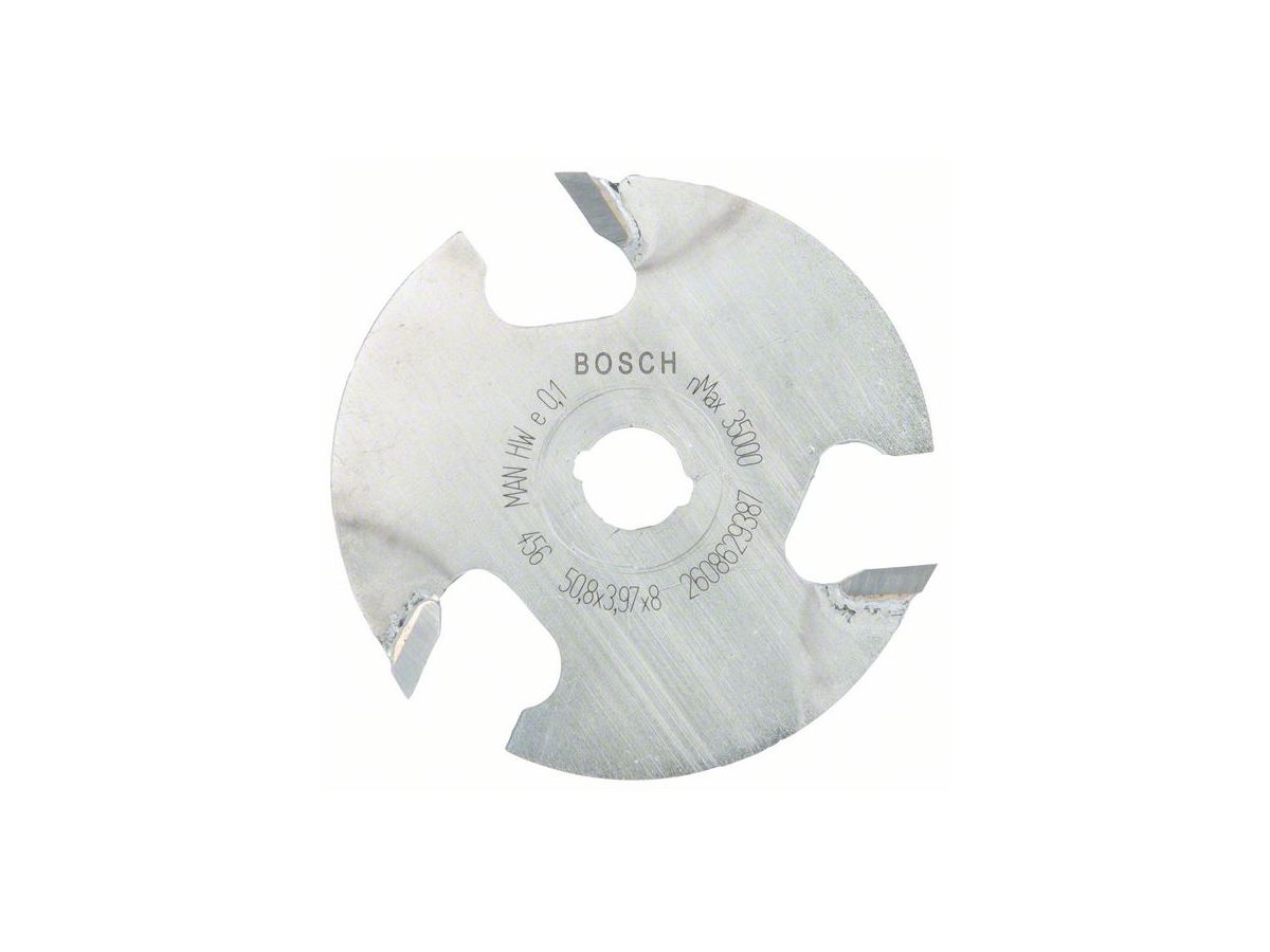 BOSCH Scheibennutfräser, 8mm, D1=50,8mm L 4mm, G 8mm, Nr. 2608629387