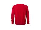 JN Mens V-Neck Pullover JN659 100%BW, red, Größe M