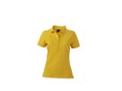 JN Ladies Polo JN985 95%BW/5%EL, sun-yellow/white, Größe L