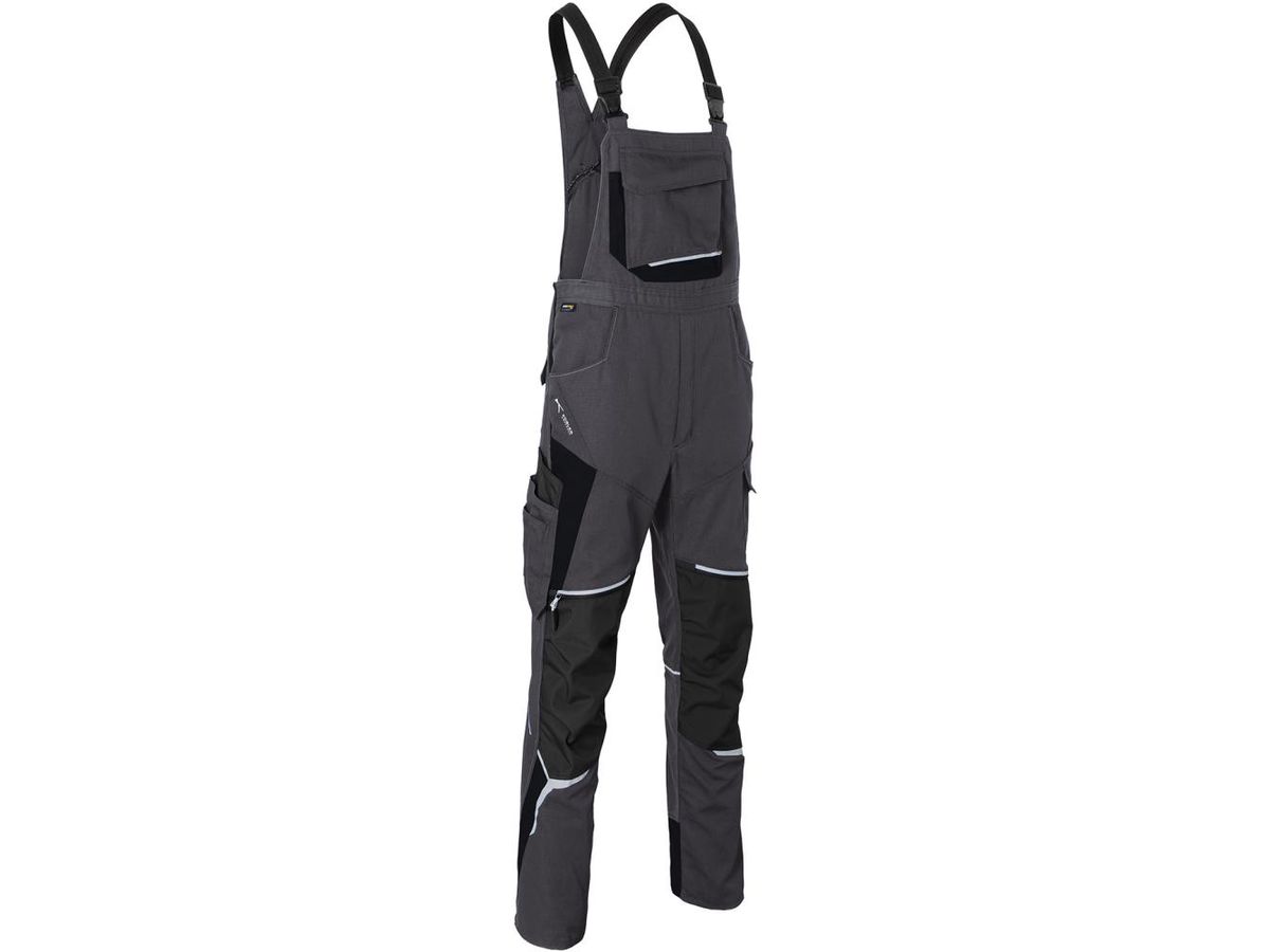 KÜBLER BODYFORCE Latzhose anthrazit/schwarz, Gr. 114