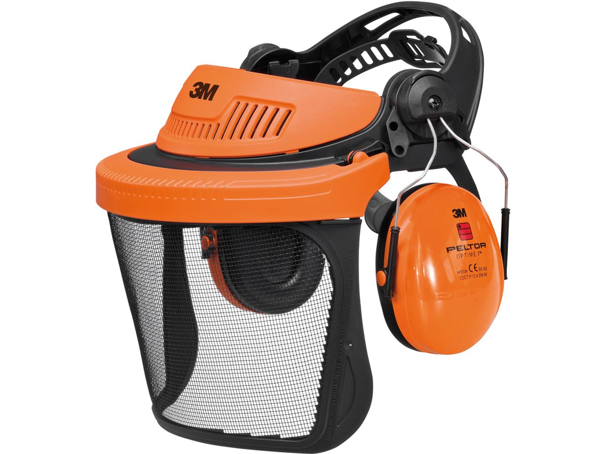 3M G500 Kopfschutz-Kombination G5V5CH51, Orange mit H510P3E Kapseln