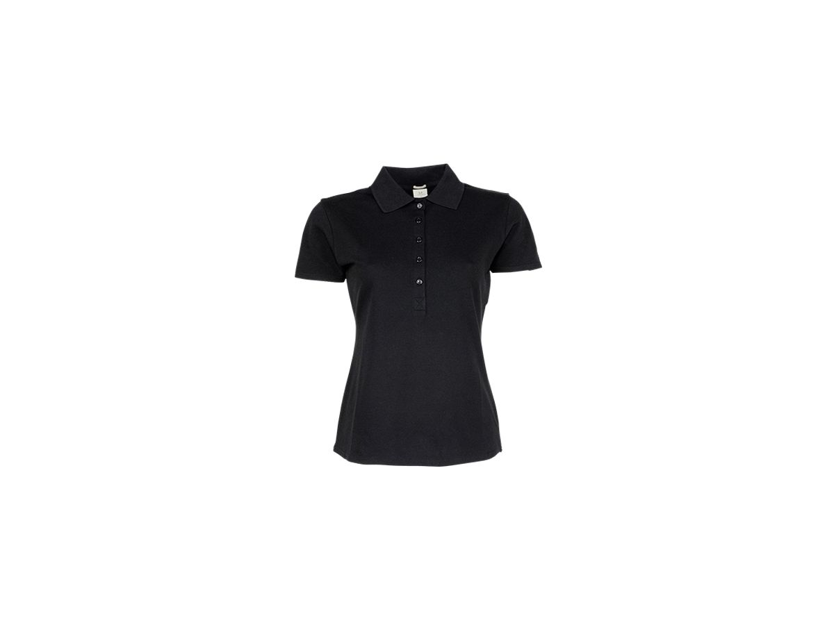TEE JAYS Ladies Stretch Deluxe PoloShirt 95%BW/5%Elastan TJ145 fb. black Gr. S