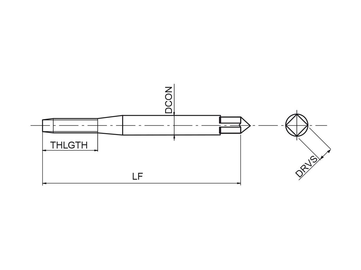 OSG Gewindebohrer A-SFT 45° Uni 6HX DIN 374/C HSSE-PM TiCN MF11x1