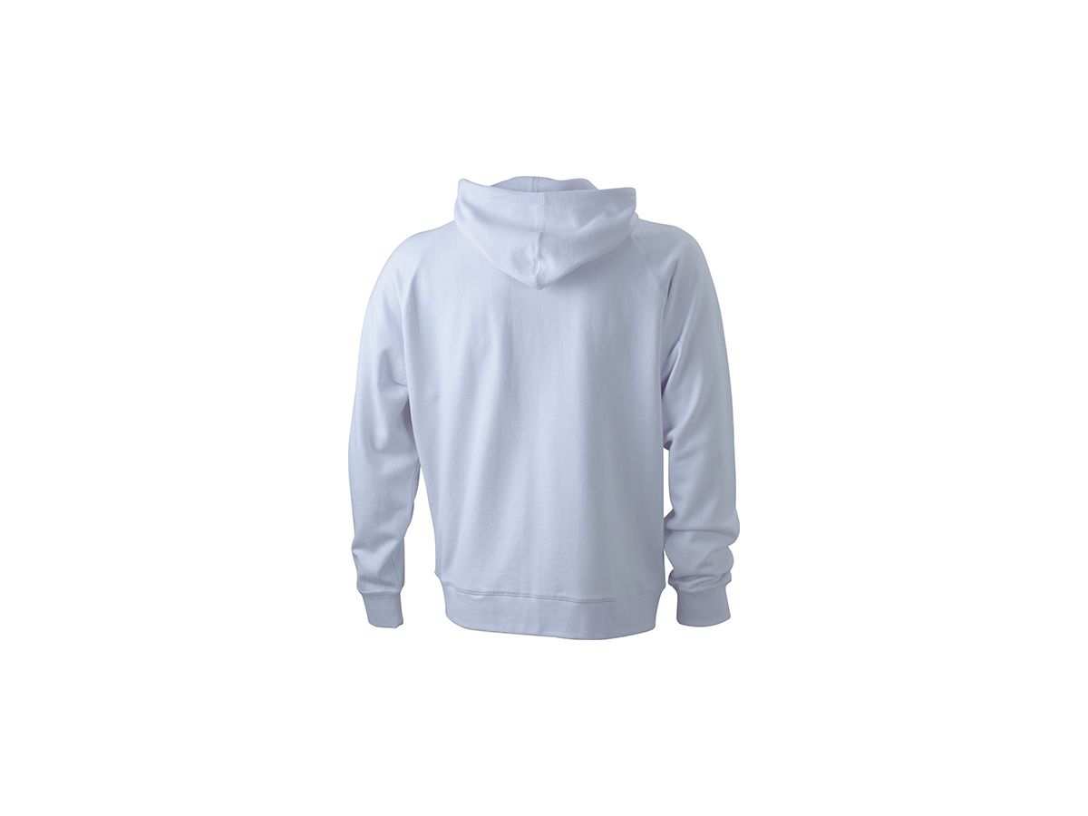 JN Hooded Jacket JN059 100%BW, white, Größe 2XL