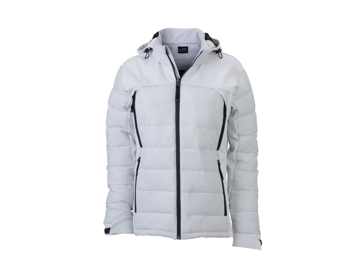 JN Ladies Outdoor Hybrid Jacket JN1049 95%PES/5%EL, white, Größe 2XL