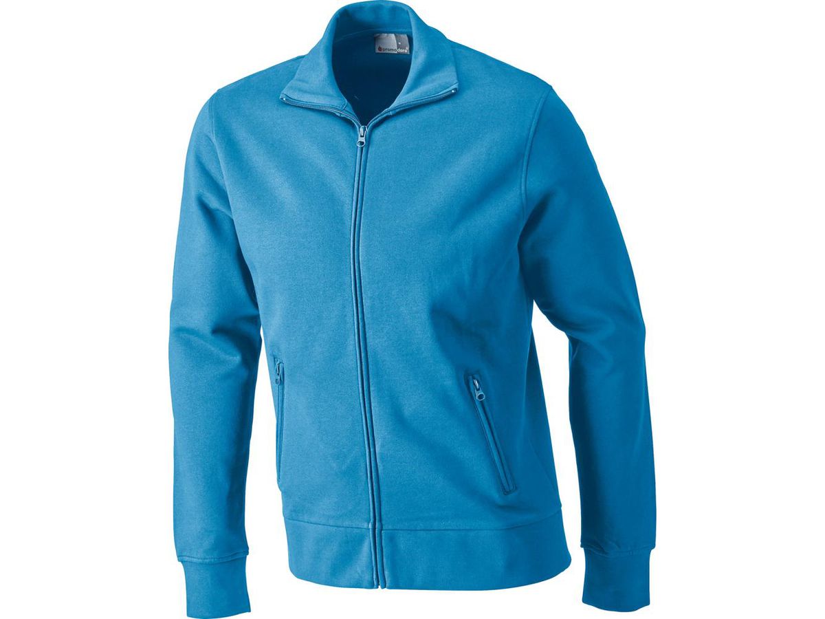 PROMODORO Sweatshirtjacke turquoise, Gr. 3XL