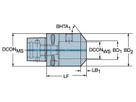 COROMANT Adapter Capto - Weldon C3-391.20-12055