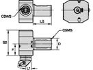 KM SYSTEMS KM40CL2RRVDI4040 KM LOC 2 VDI 40 RIGHT ANGLE RH