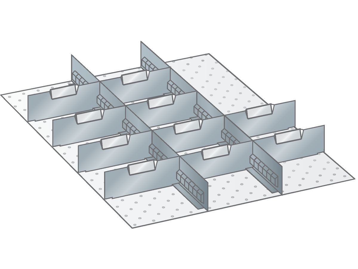 LISTA Einteilungsmaterial 27x36E H50mm 2SLW 10TBL