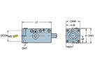 COROMANT Rechteckiger Schaft auf Capto Spanneinheit C4-RC2085-24102-16M