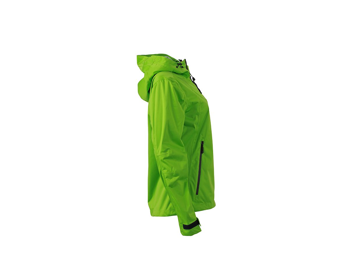 JN Ladies Outdoor Jacket JN1097 100%PES, spring-green/iron-grey, Größe L