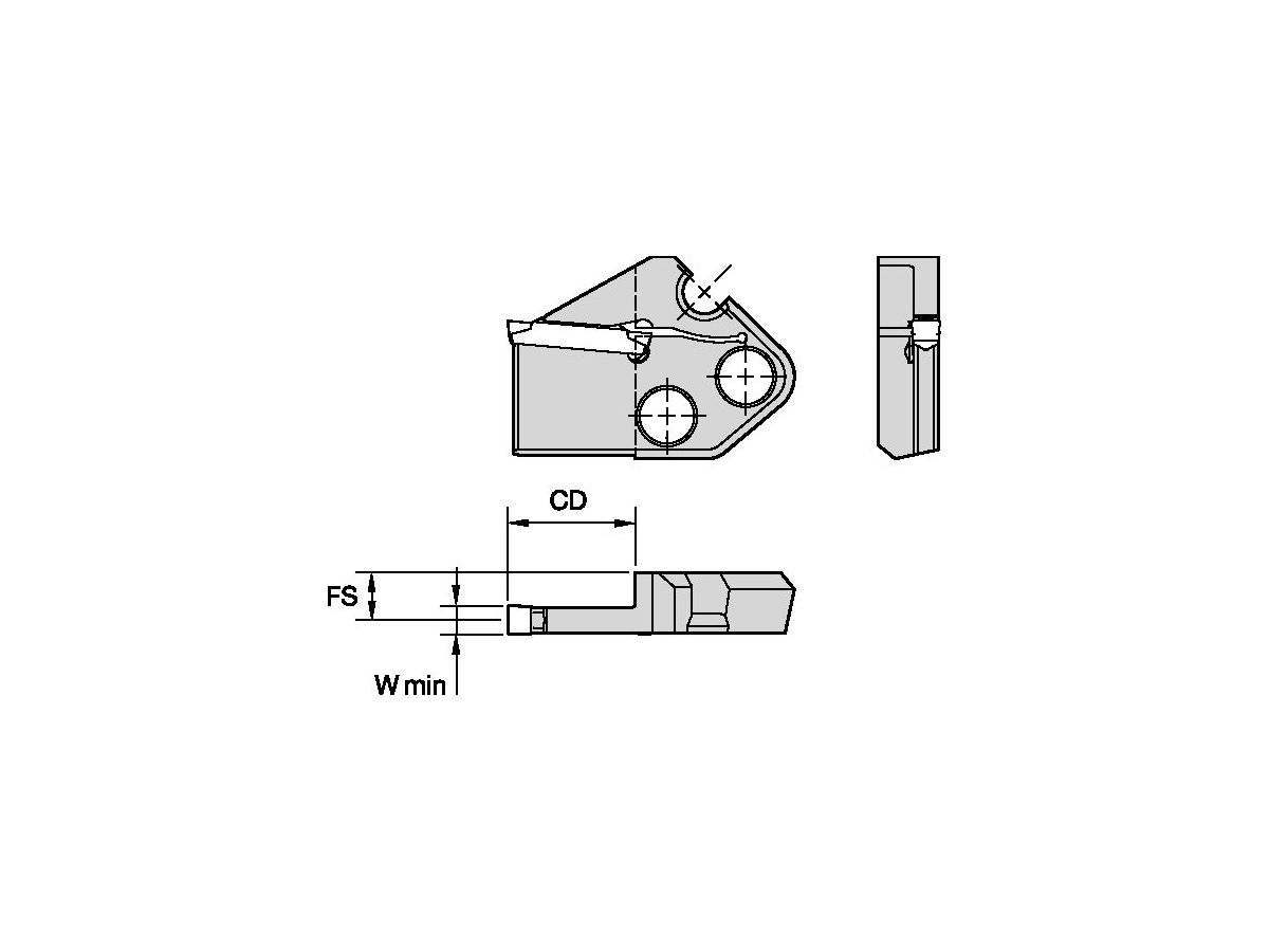 KENNAMETAL A4M50R0414MC A4 MODULAR STRAUGHT BLADE WITH COOLANT