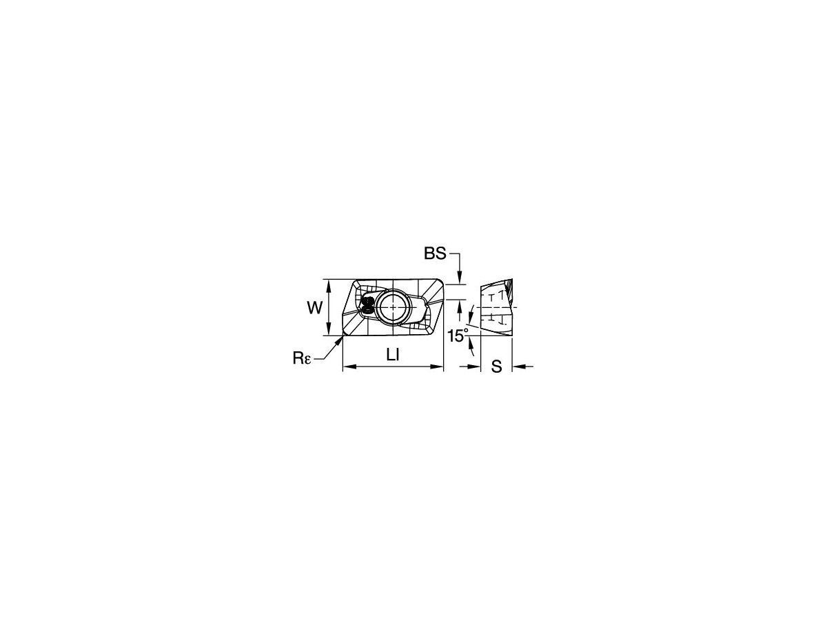 KENNAMETAL EDCT10T302PDERLDKCPK30 MILL 1-10 WENDEPLATTE R=0.2