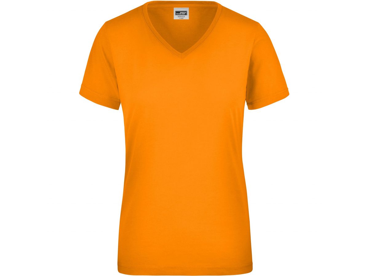 JN Ladies' Signal Workw. T-Shirt JN1837 neon-orange Gr. 3XL