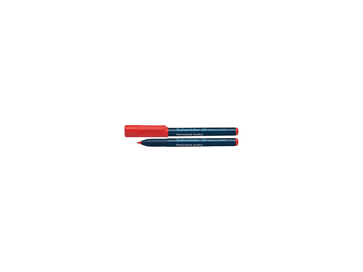 Schneider Permanentmarker Maxx 240 124002 1-2mm Rundspitze rot