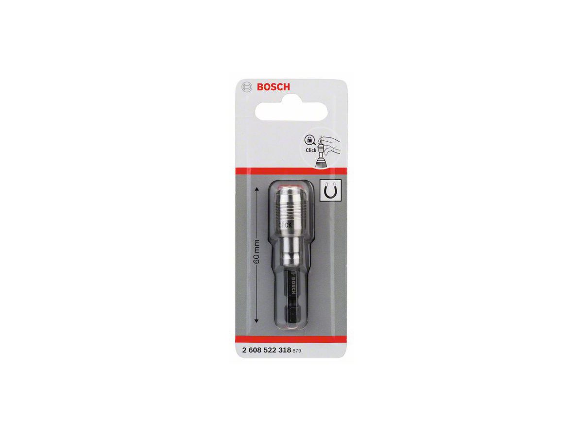 BOSCH Universalhalter One-Click Funktion, 1/4", D 14 mm, L 60 mm