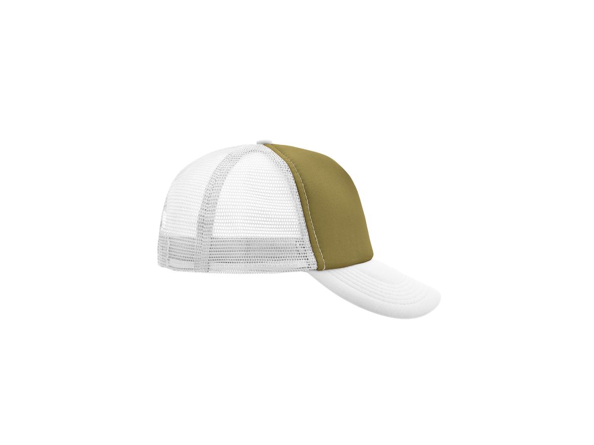 mb 5 Panel Polyester Mesh Cap MB070 olive/white, Größe one size