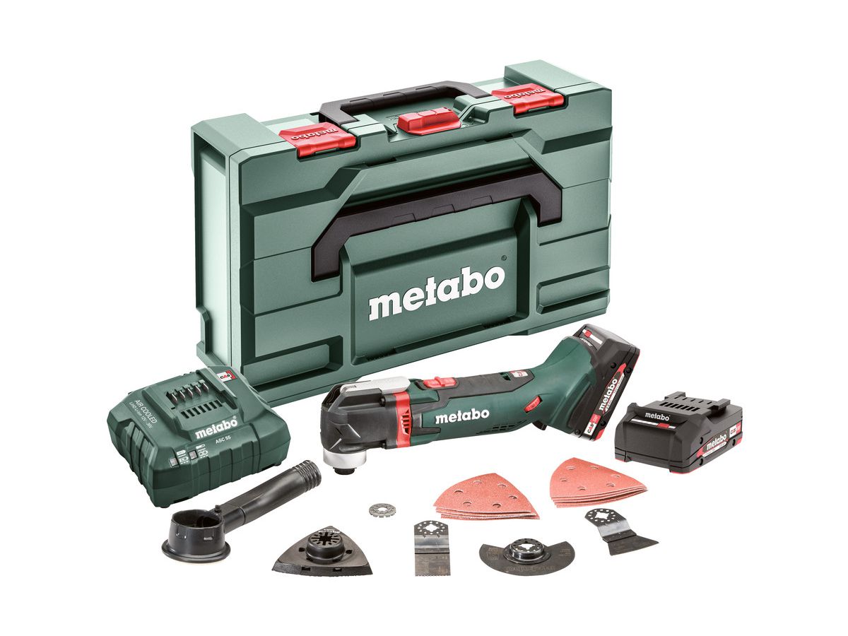 METABO Akku-Multitool MT 18 LTX Compact 2x18V/2,0Ah, Ladegerät, metaBOX
