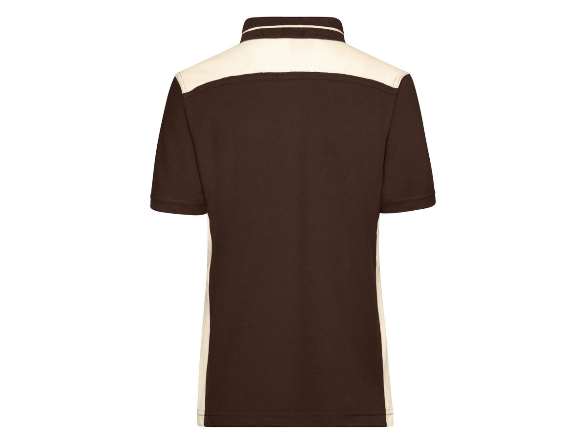 JN Ladies' Workwear Polo - COLOR - JN857 brown/stone, Größe M