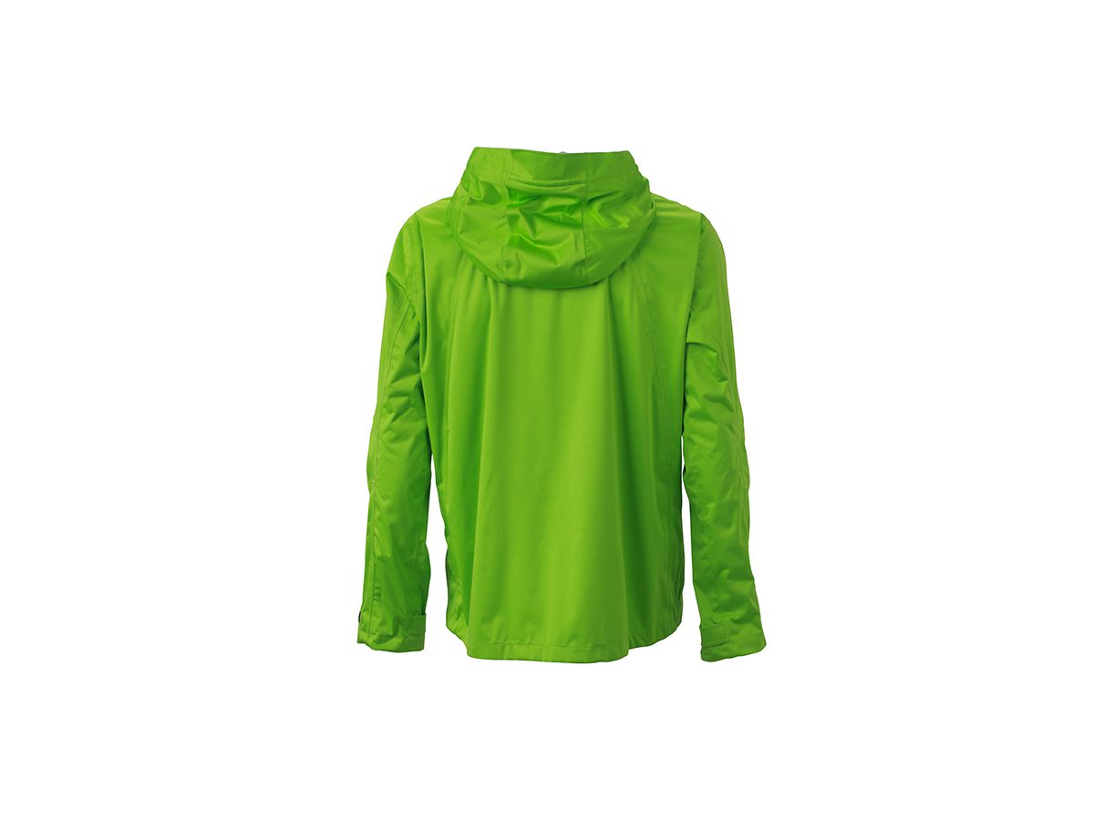 JN Mens Outdoor Jacket JN1098 100%PES, spring-green/iron-grey, Größe S