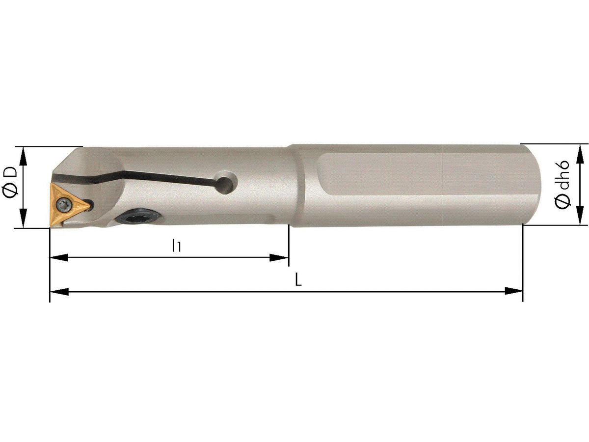 Adjustable core drill D 25/30mm T 1