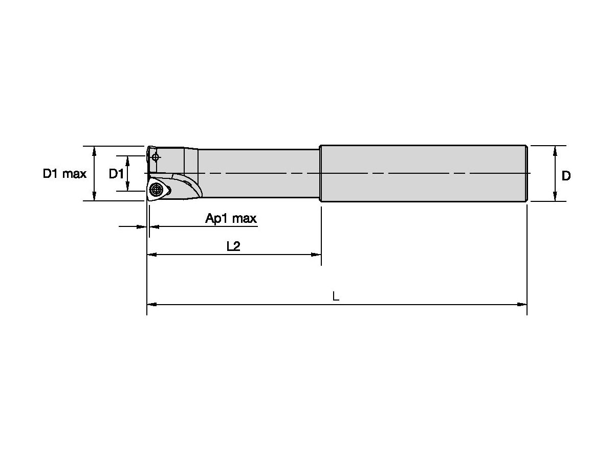 KENNAMETAL KF075WP0303C075L150 KENFEED CUTTER D=0.750 D0.750 L4.5 Z3