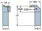 COROMANT CoroCut 1-2 Schaftwerkzeug zum Axialeinstechen RG123K20-2525B-168BM