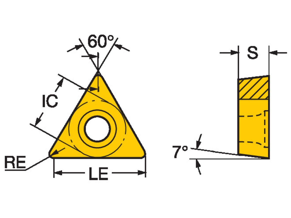 COROMANT CoroTurn 107 Schneidplatte zum