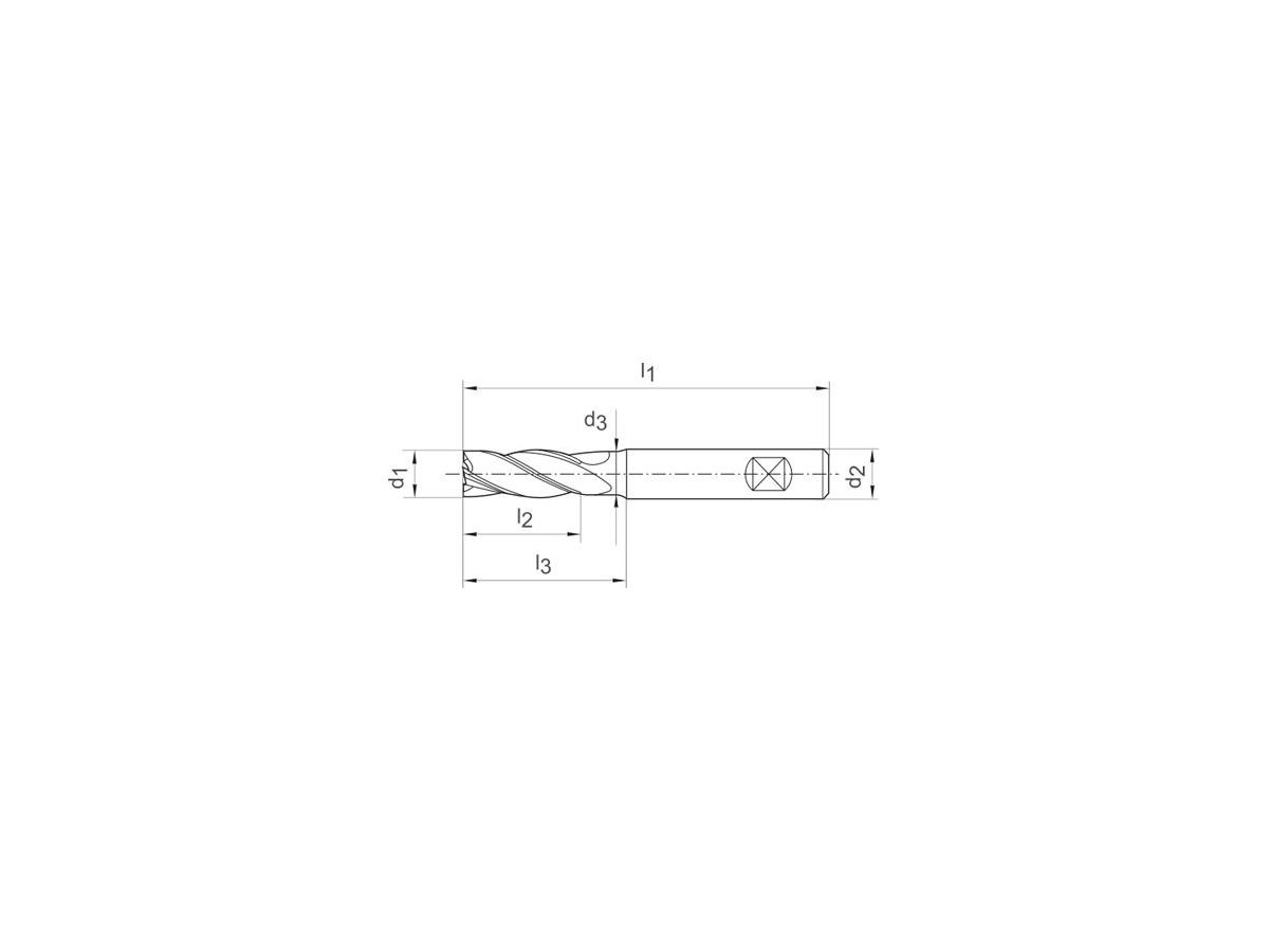 FORMAT GT Schaftfräser VHM-HPC 6,0mm Z4 HA TA-C