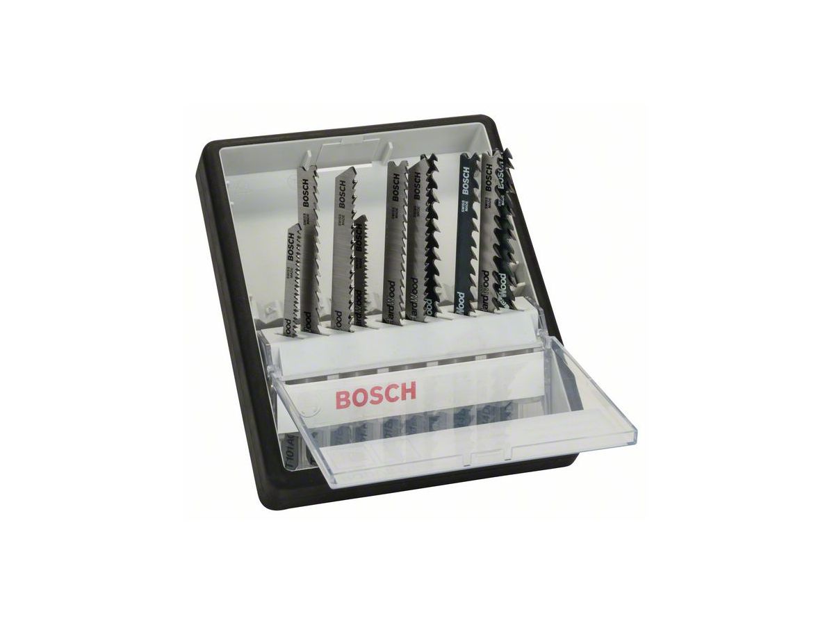 BOSCH 10tlg. Robust Line Stichsägeblatt-Set Wood Expert