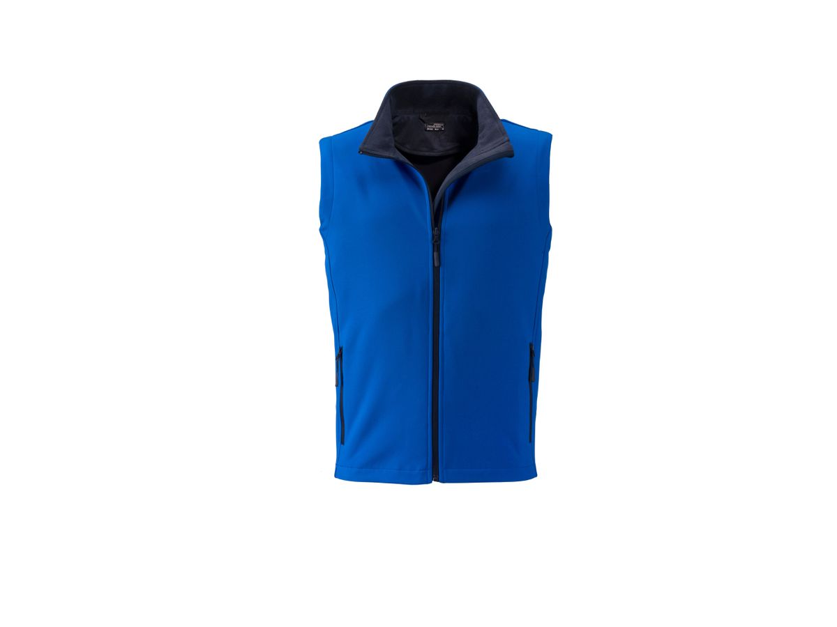 JN Men's Promo Softshell Vest JN1128 nautic-blue/navy, Größe 3XL