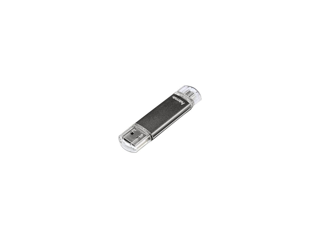 Hama USB-Stick FlashPen Laeta Twin 00123925 32GB 10MB/s USB 2.0 grau