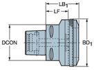 COROMANT Verstellbarer Adapter Capto - ISO 9766 C8-391.277-02050A