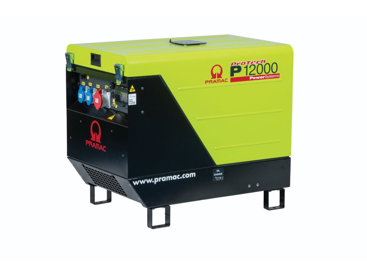 PRAMAC Stromerzeuger  P 12000, Benzin THB ISO AVR 230V/400V, E-Start