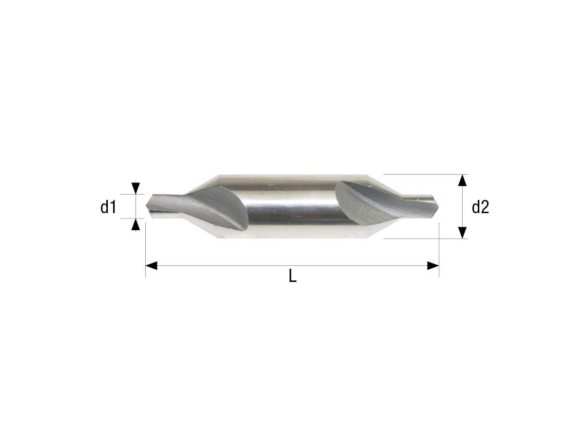 WEMAG Zentrierbohrer DIN333/A HSS blank profilgeschliffen  60 Grad  6,3mm