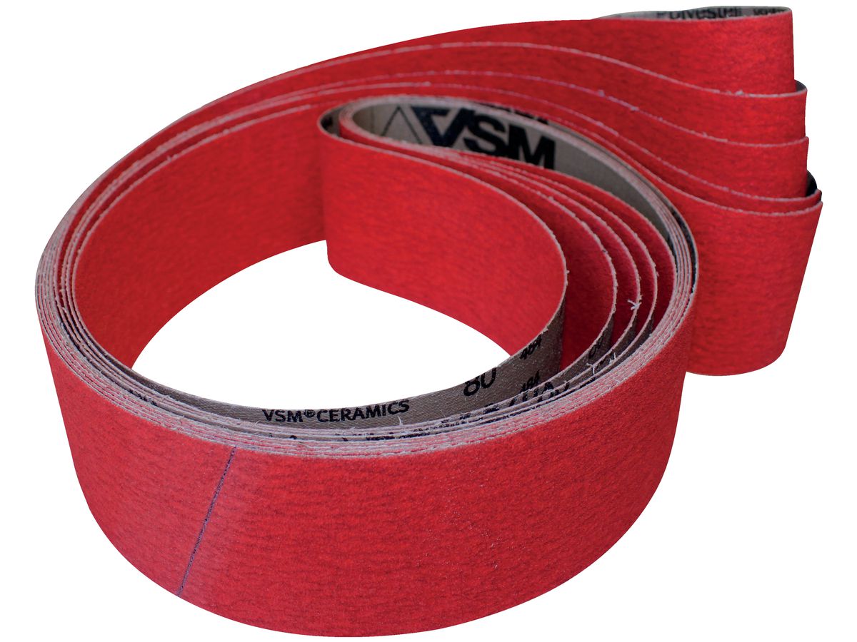 Abr. fabric band, ceramic 75x2000mm K80 VSM