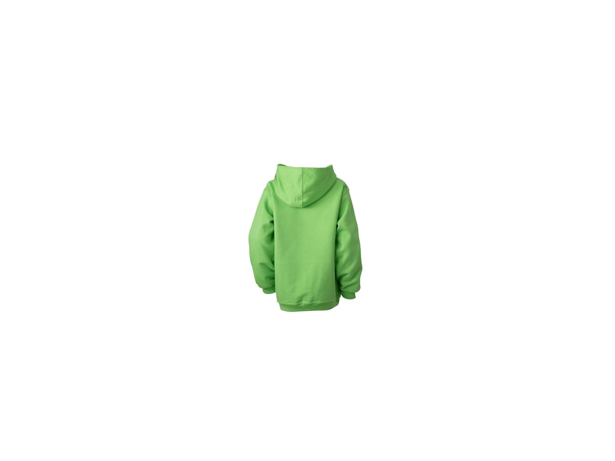 JN Hooded Sweat Junior JN047K 80%BW/20%PES, lime-green, Größe XS